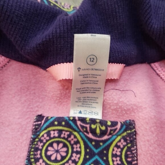 Ivivva Bundle Scuba Hoodie Swift Tech Top Girls Sz 12 Lululemon - Picture 7 of 7